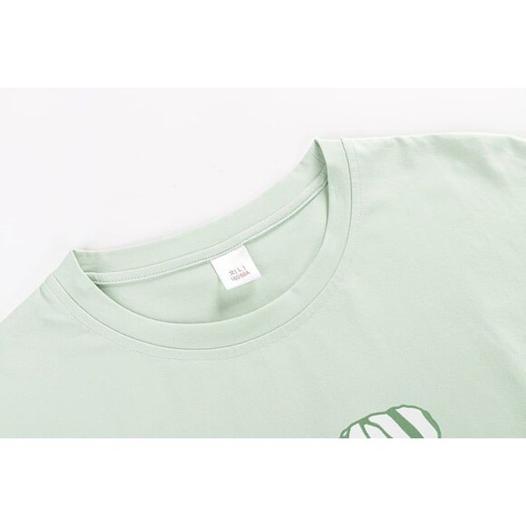 100% Cotton Women Capri Pajama Set 2 Pcs Short Sleeve Top Capris pants Sleepwear - Picture 2 of 9